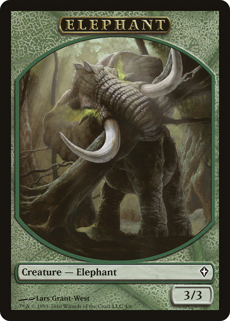 Angel // Elephant Double-Sided Token [Marvel Super Heroes Commander Tokens] | Good Games Morley