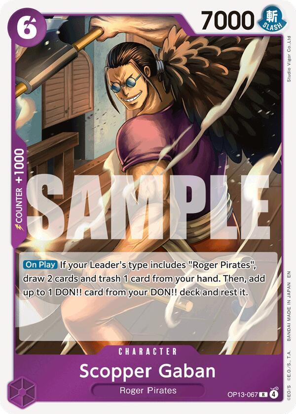 Scopper Gaban OP13-067 (Carrying On His Will)  - Foil | Good Games Morley