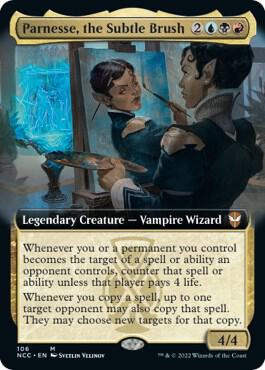 Parnesse the Subtle Brush Extended Art 106 (Commander: Streets of New Capenna)  - Foil | Good Games Morley