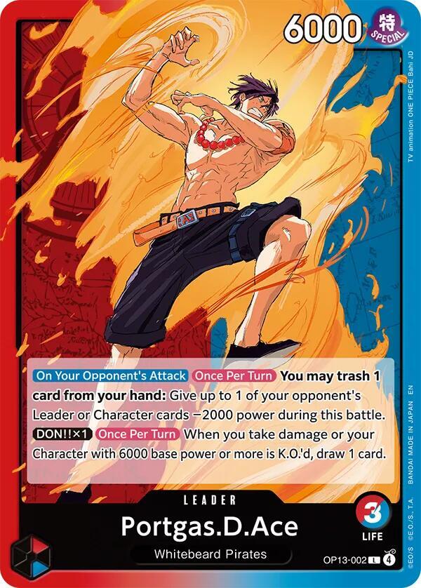 Portgas.D.Ace OP13-002 (Carrying On His Will)  | Good Games Morley