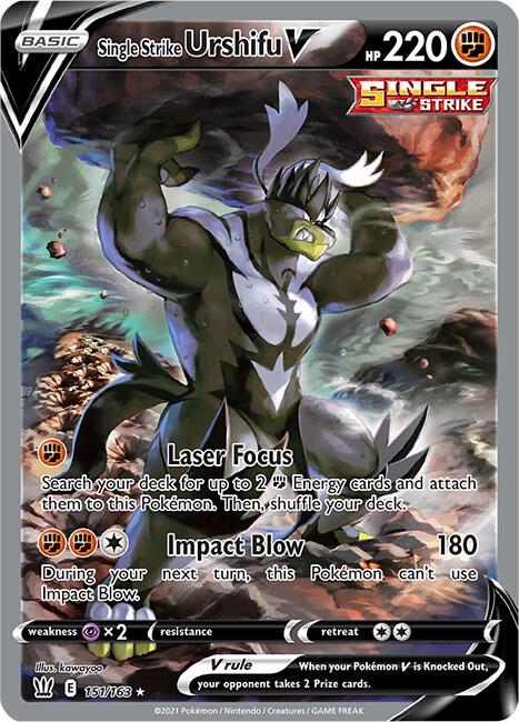 Single Strike Urshifu V 151/163 (SWSH05: Battle Styles)  - Holofoil | Good Games Morley