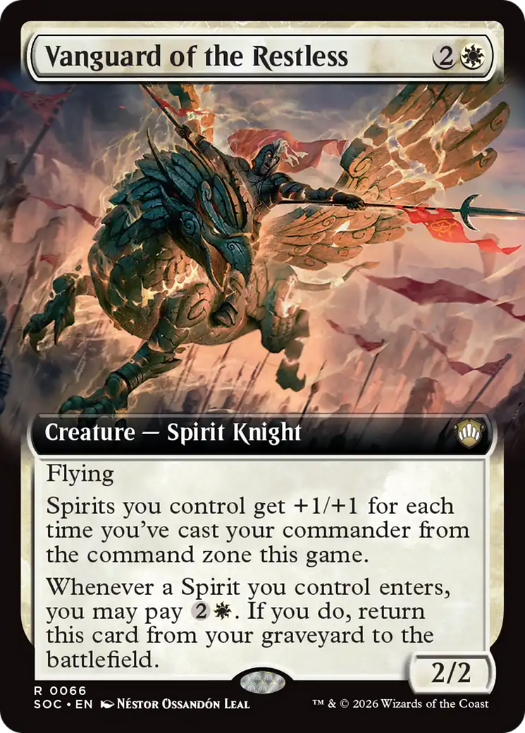 Vanguard of the Restless (Extended Art) [Secrets of Strixhaven Commander] | Good Games Morley