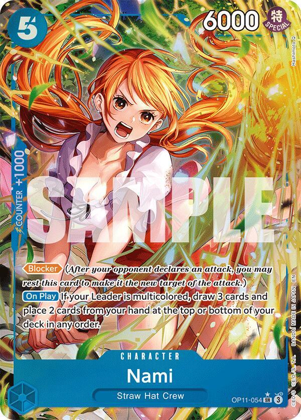 Nami OP11-054 (A Fist of Divine Speed)  - Alternate Art Foil | Good Games Morley