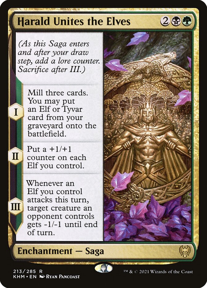 Harald Unites the Elves 213 (Kaldheim)  - Foil | Good Games Morley