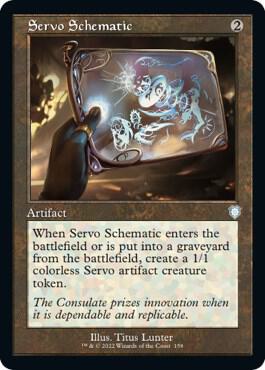 Servo Schematic Retro Frame 158 (Commander: The Brothers' War)  | Good Games Morley