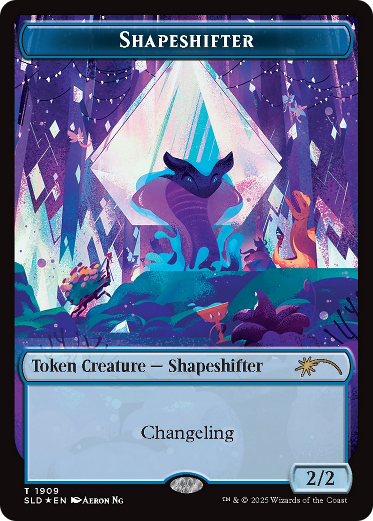 Shapeshifter Token (1909) (Double Rainbow Foil) [Secret Lair Drop Series] | Good Games Morley