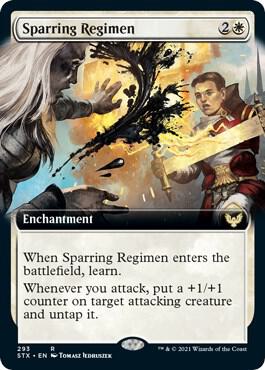 Sparring Regimen Extended Art 293/275 (Strixhaven: School of Mages)  | Good Games Morley