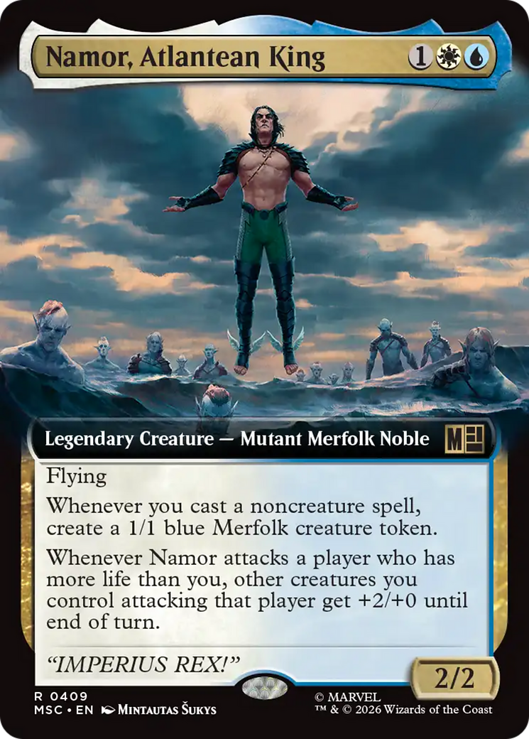 Namor, Atlantean King (Extended Art) [Marvel Super Heroes Commander] | Good Games Morley