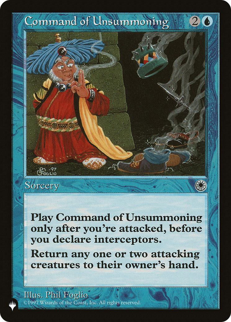 Command of Unsummoning [The List] | Good Games Morley