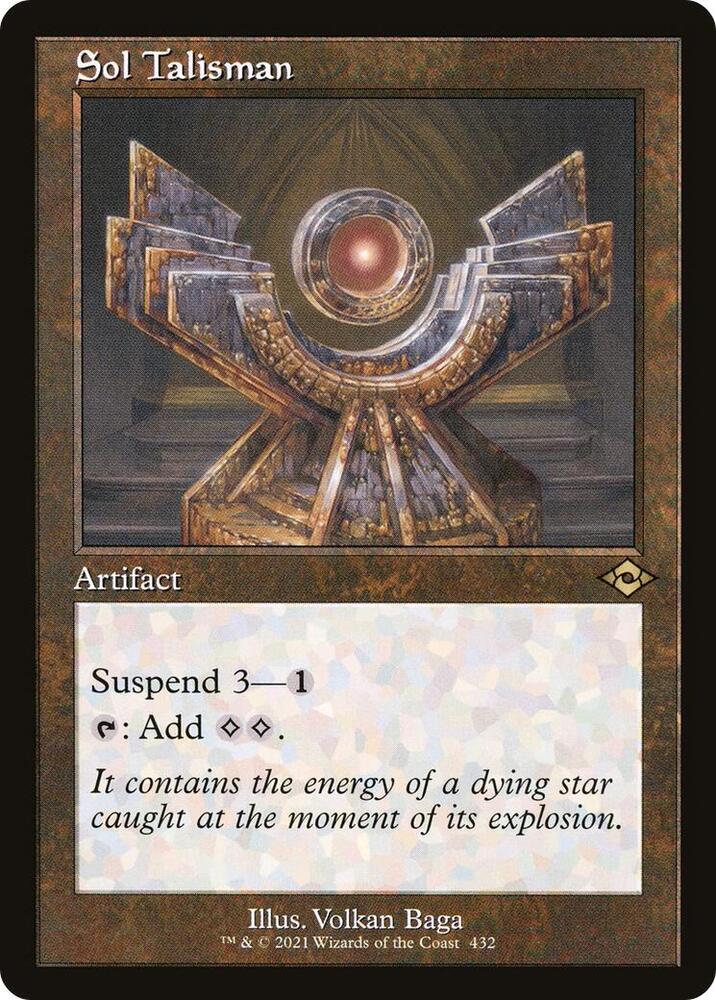 Sol Talisman Retro Frame 432 (Modern Horizons 2)  - Foil | Good Games Morley