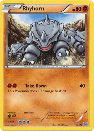 Rhyhorn (15/30) [XY: Trainer Kit 2 - Latios] | Good Games Morley