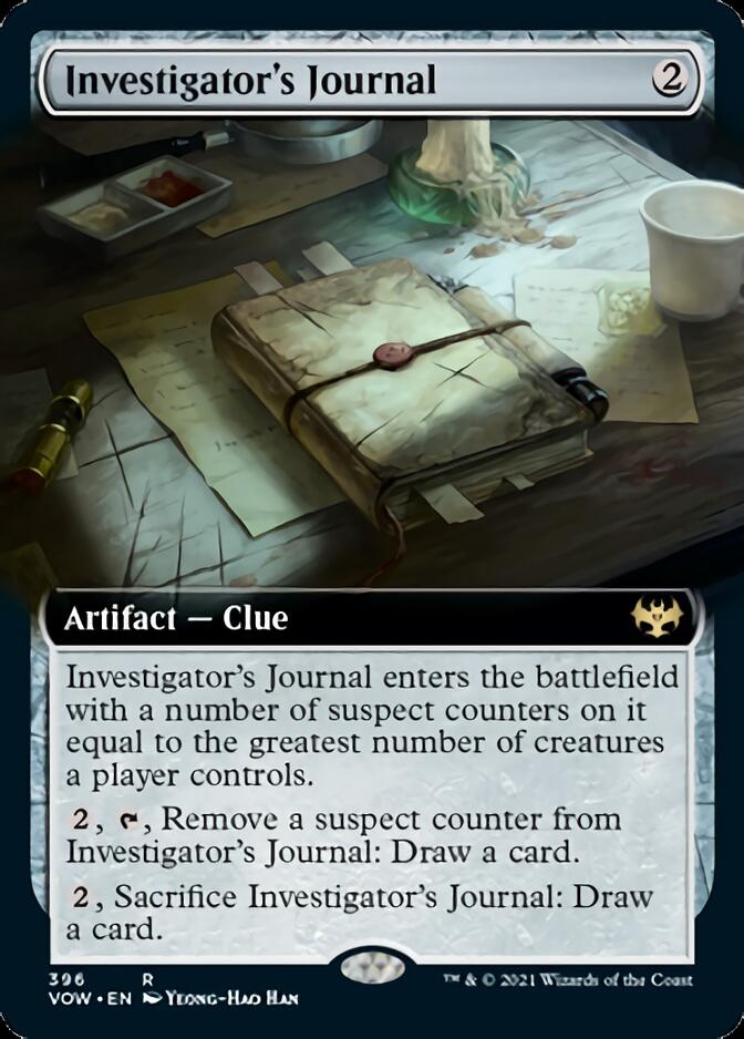 Investigator's Journal (Extended Art) [Innistrad: Crimson Vow] | Good Games Morley