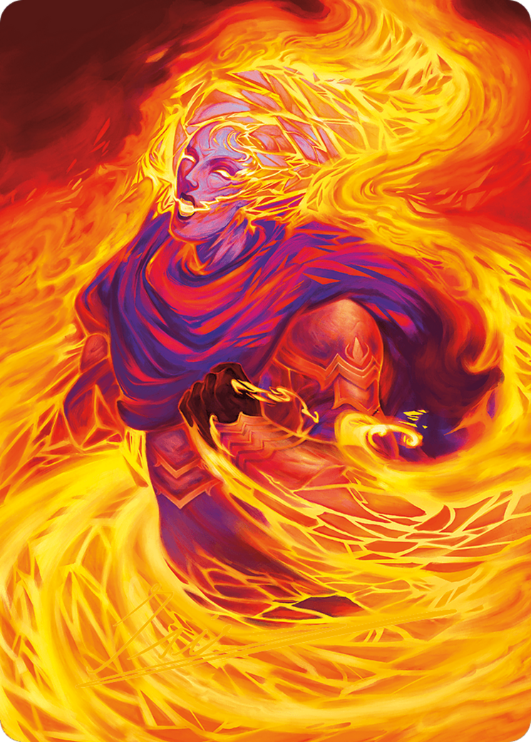 Flare of Duplication Art Card (Gold-Stamped Signature) [Modern Horizons 3 Art Series] | Good Games Morley