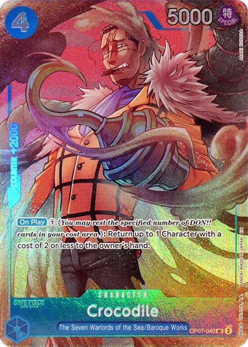 Crocodile (Binder Set) OP07-040 (One Piece Promotion Cards)  - Foil | Good Games Morley