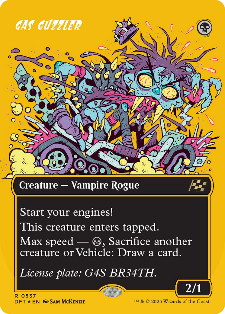 Gas Guzzler (Borderless) (First-Place Foil) [Aetherdrift] | Good Games Morley