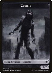 Ob Nixilis, Reignited Emblem // Zombie (010) Double-Sided Token [Commander 2019 Tokens] | Good Games Morley