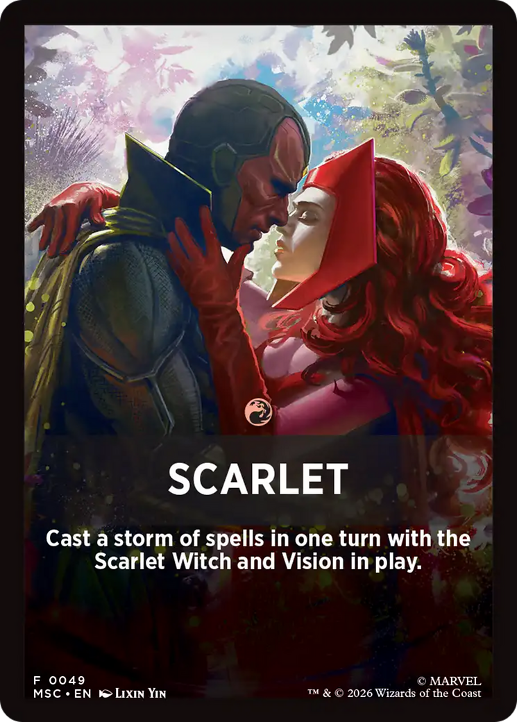 Scarlet Theme Card [Marvel Super Heroes Commander] | Good Games Morley