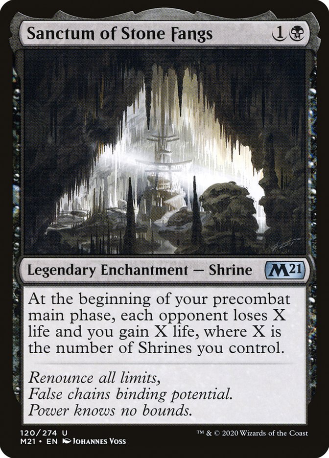 Sanctum of Stone Fangs 120 (Core Set 2021)  - Foil | Good Games Morley
