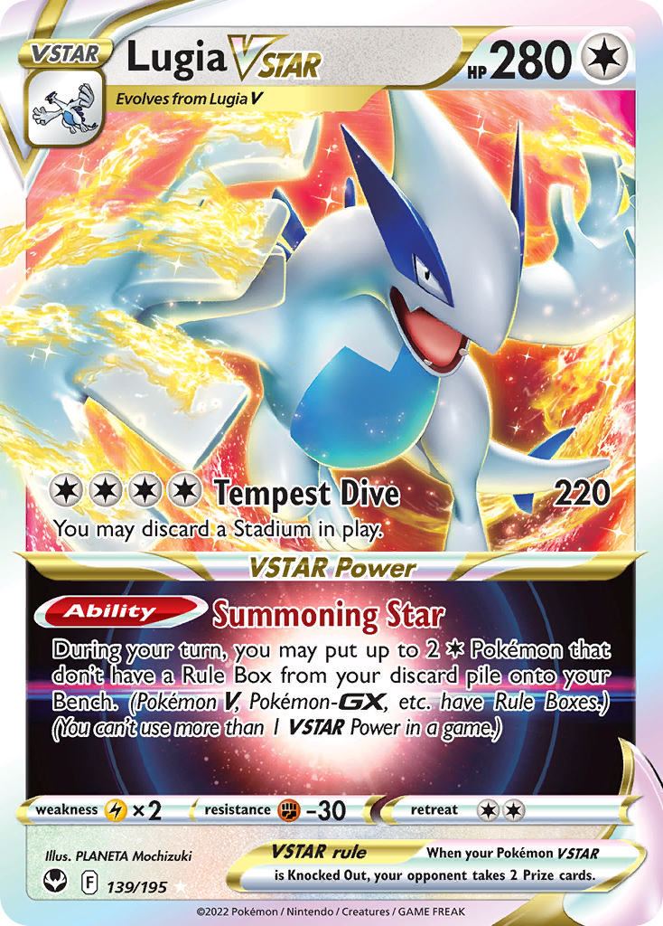 Lugia VSTAR (139/195) (Jumbo Card) [Sword & Shield: Silver Tempest] | Good Games Morley