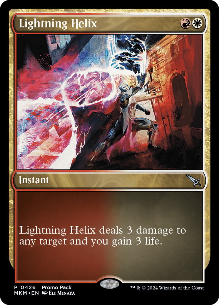 Lightning Helix (Promo Pack) [Murders at Karlov Manor Promos] | Good Games Morley