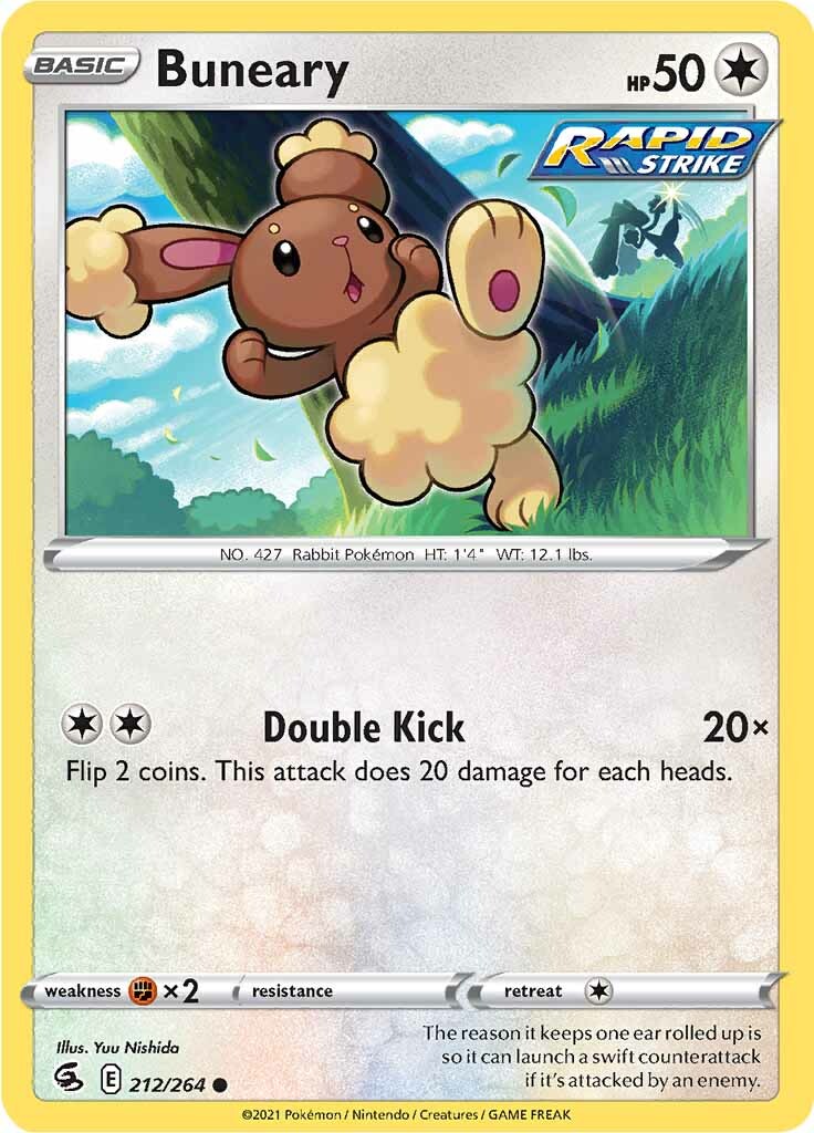Buneary (212/264) [Sword & Shield: Fusion Strike] | Good Games Morley