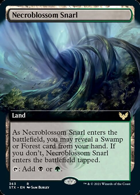 Necroblossom Snarl (Extended Art) [Strixhaven: School of Mages] | Good Games Morley