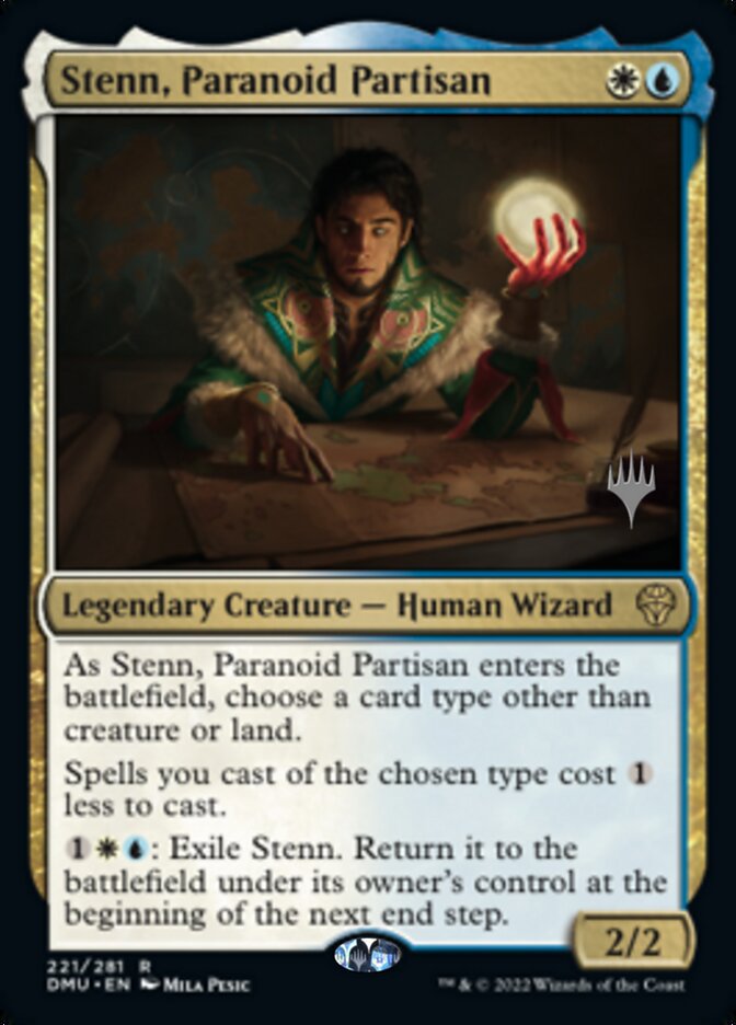 Stenn, Paranoid Partisan (Promo Pack) [Dominaria United Promos] | Good Games Morley