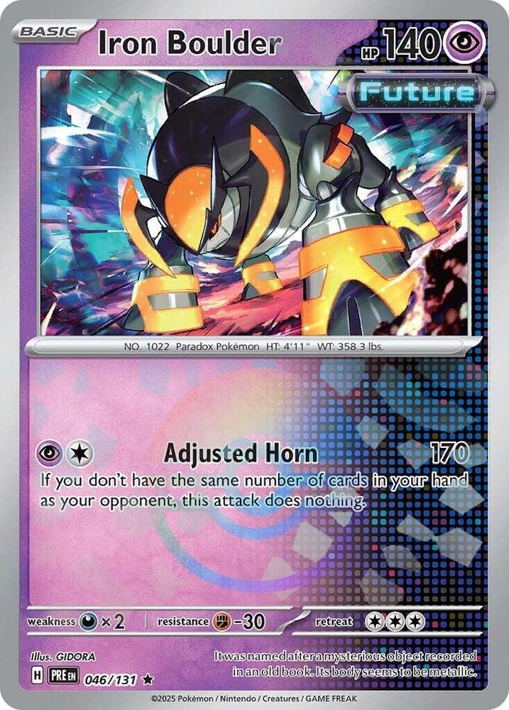 Iron Boulder 046/131 (SV: Prismatic Evolutions)  - Poke Ball Holofoil | Good Games Morley
