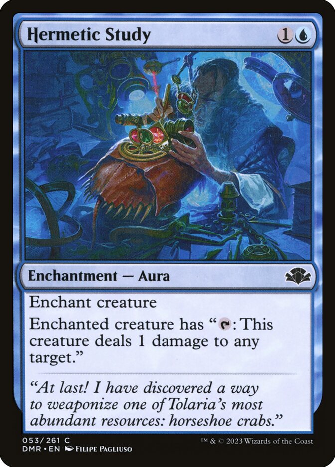 Hermetic Study 53/261 (Dominaria Remastered)  | Good Games Morley