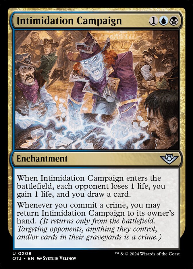 Intimidation Campaign 208/286 (Outlaws of Thunder Junction)  - Foil | Good Games Morley