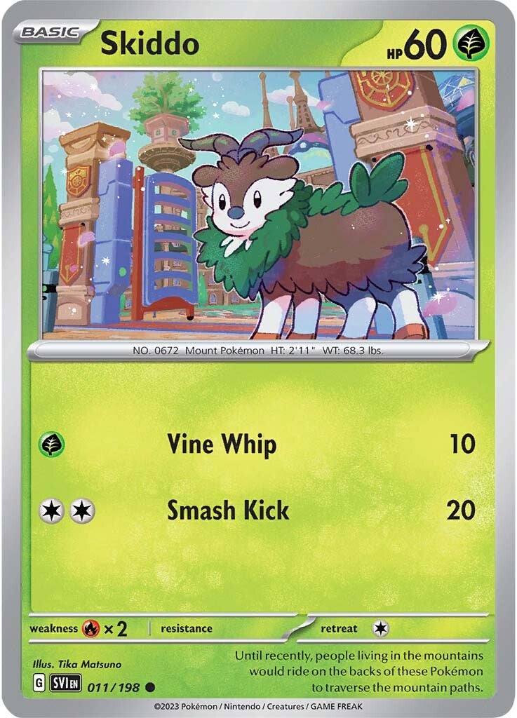 Skiddo (011/198) [Scarlet & Violet: Base Set] | Good Games Morley