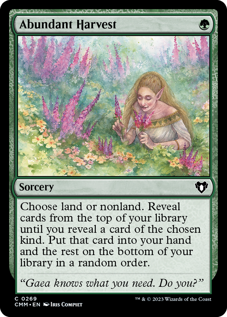 Abundant Harvest [Commander Masters] | Good Games Morley