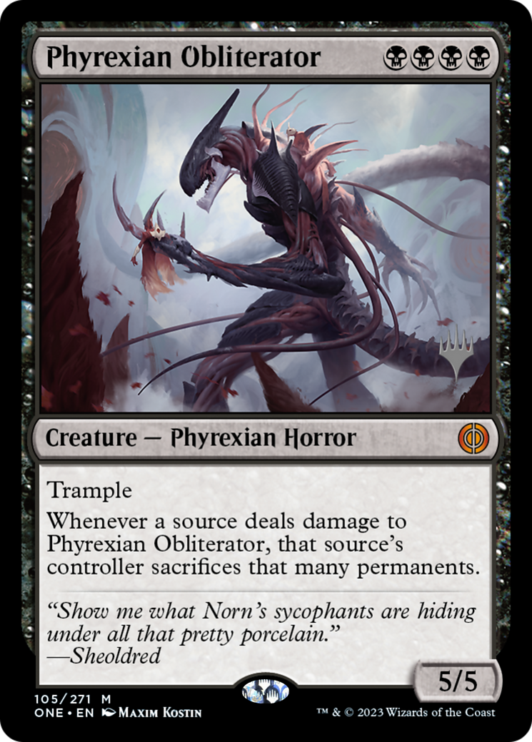 Phyrexian Obliterator (Promo Pack) [Phyrexia: All Will Be One Promos] | Good Games Morley