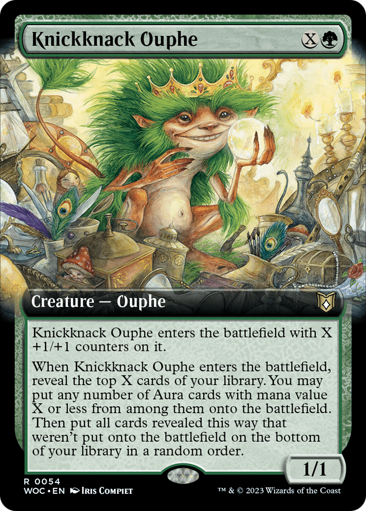 Knickknack Ouphe (Extended Art) [Wilds of Eldraine Commander] | Good Games Morley