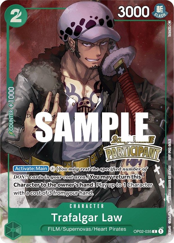 Trafalgar Law (Online Regional 2023) [Participant] [One Piece Promotion Cards] | Good Games Morley