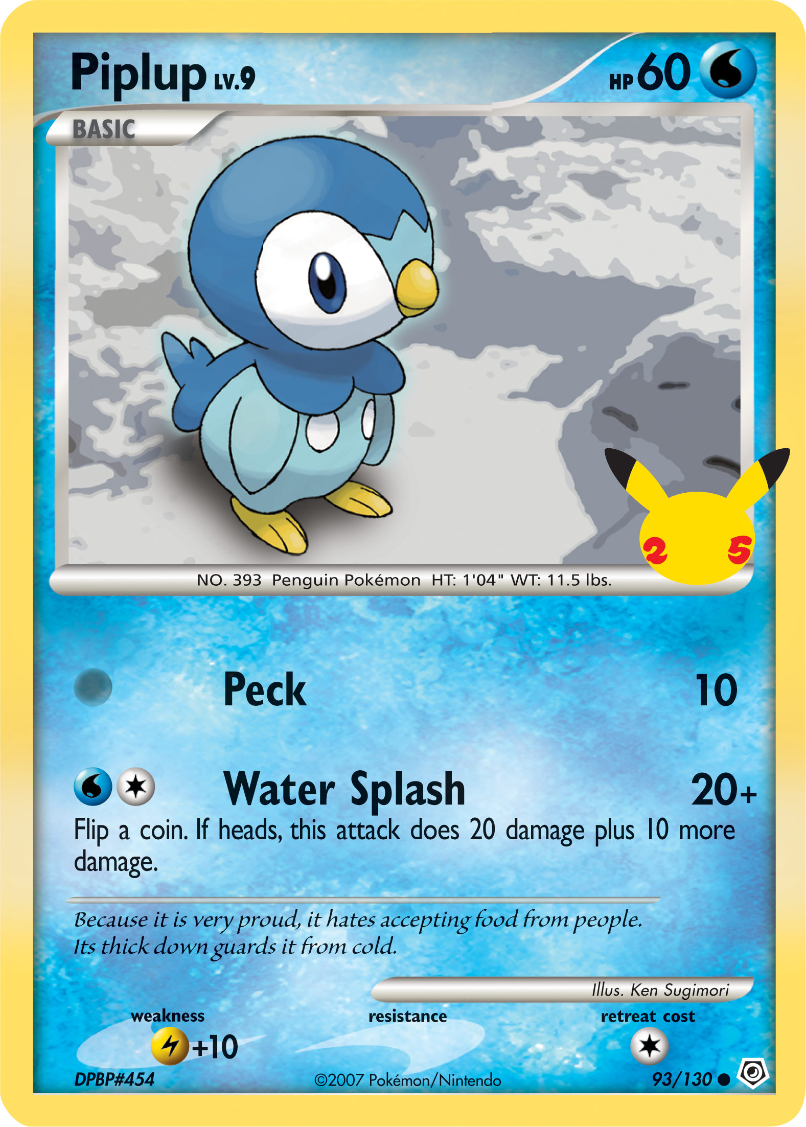 Piplup (93/130) (Jumbo Card) [First Partner Pack] | Good Games Morley