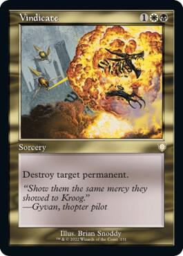 Vindicate Retro Frame 131/40 (Commander: The Brothers' War)  | Good Games Morley