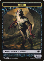 Ob Nixilis of the Black Oath Emblem // Zombie (016/036) Double-Sided Token [Commander 2014 Tokens] | Good Games Morley