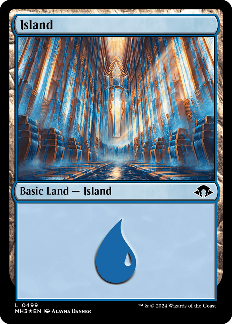 Island (0499) (Ripple Foil) [Modern Horizons 3] | Good Games Morley