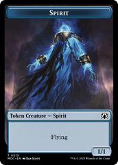 Spirit (9) // Spirit (13) Double-Sided Token [March of the Machine Commander Tokens] | Good Games Morley