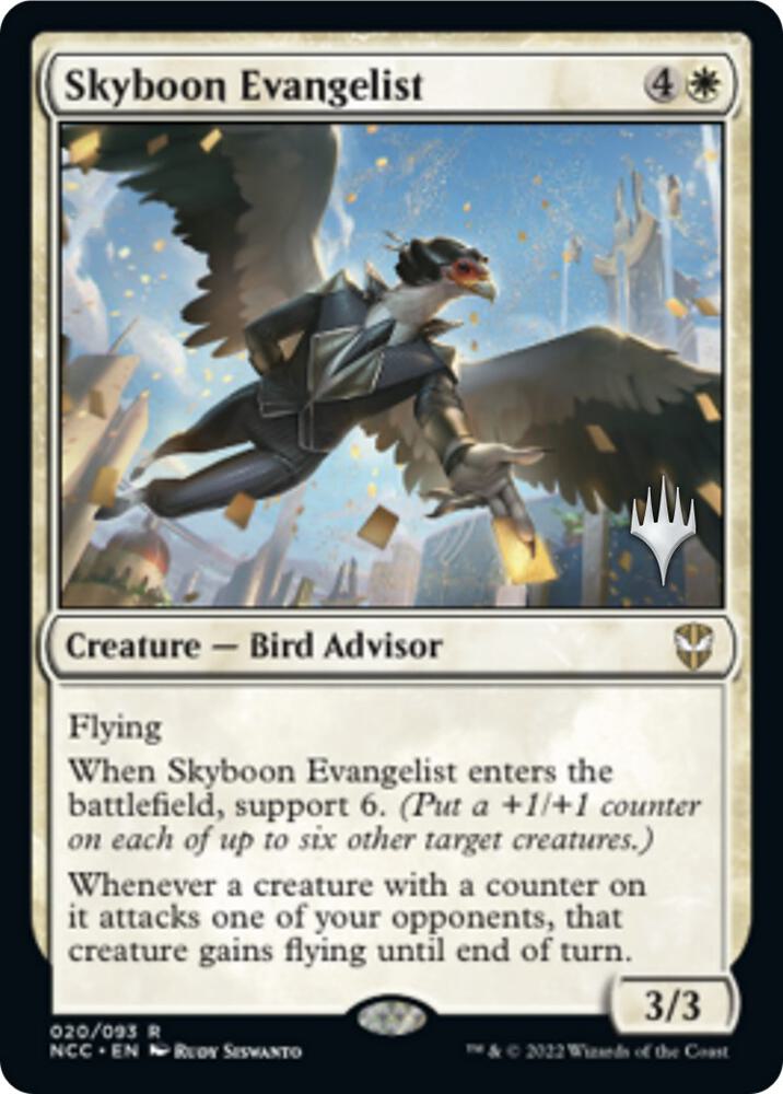 Skyboon Evangelist 20 (Promo Pack: Streets of New Capenna)  - Foil | Good Games Morley