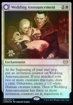 Wedding Announcement // Wedding Festivity [Innistrad: Crimson Vow Prerelease Promos] | Good Games Morley