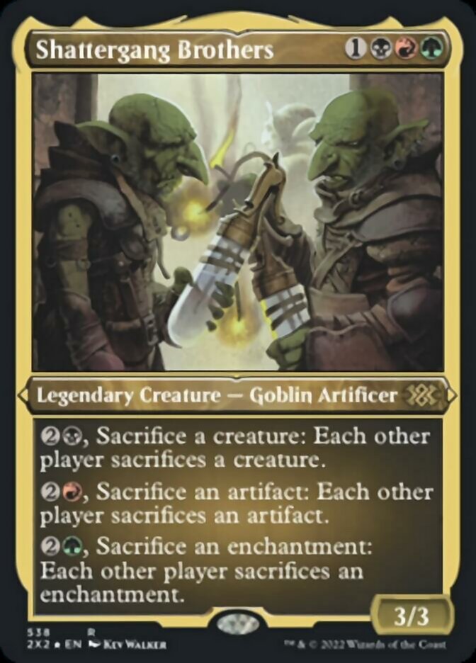 Shattergang Brothers (Foil Etched) [Double Masters 2022] | Good Games Morley