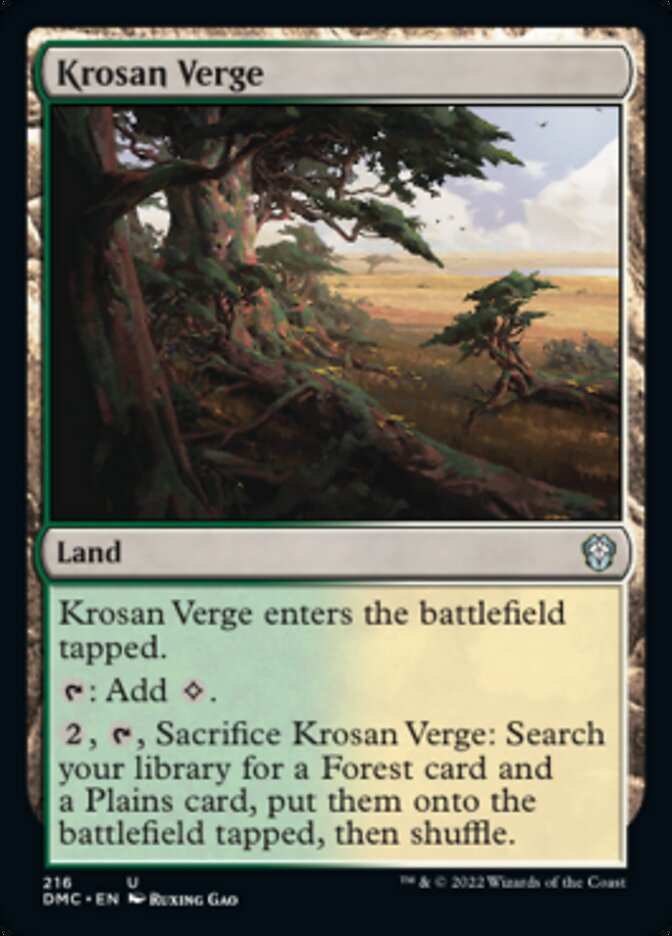 Krosan Verge [Dominaria United Commander] | Good Games Morley