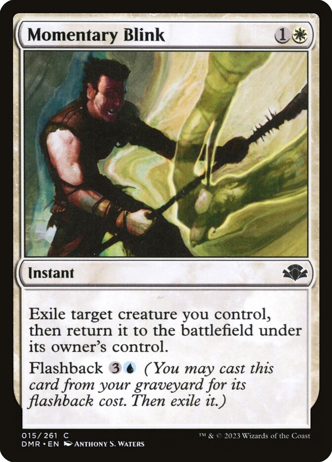 Momentary Blink 15/261 (Dominaria Remastered)  - Foil | Good Games Morley