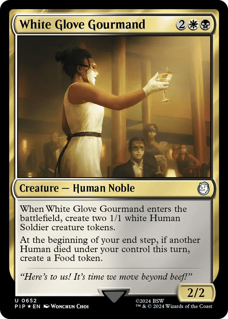 White Glove Gourmand (Surge Foil) [Fallout] | Good Games Morley