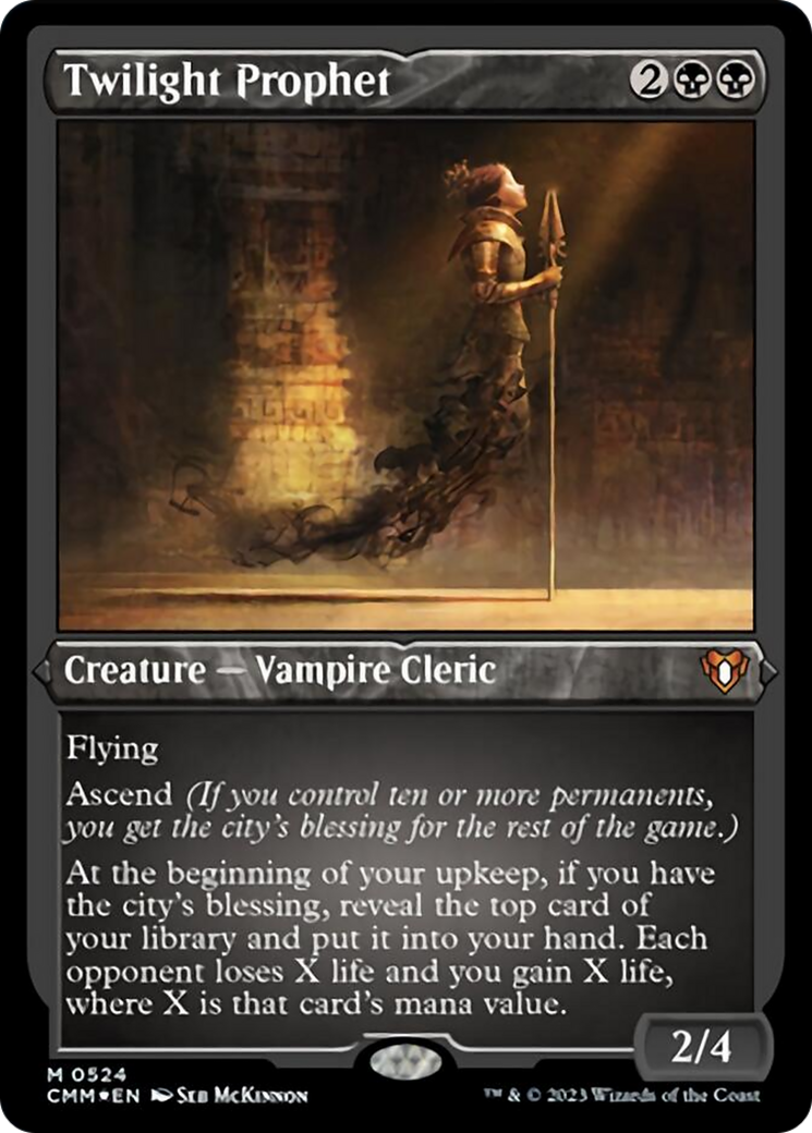 Twilight Prophet (Foil Etched) [Commander Masters] | Good Games Morley