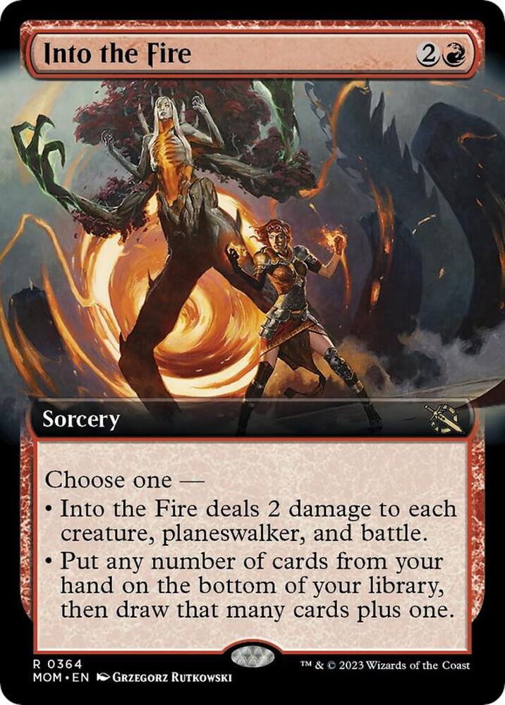 Into the Fire 364/291 (March of the Machine)  - Extended Art Foil | Good Games Morley