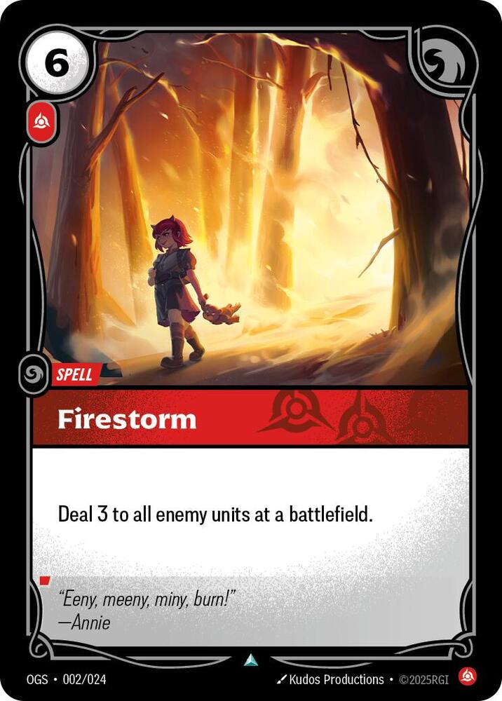 Firestorm 2/24 (Origins: Proving Grounds)  | Good Games Morley