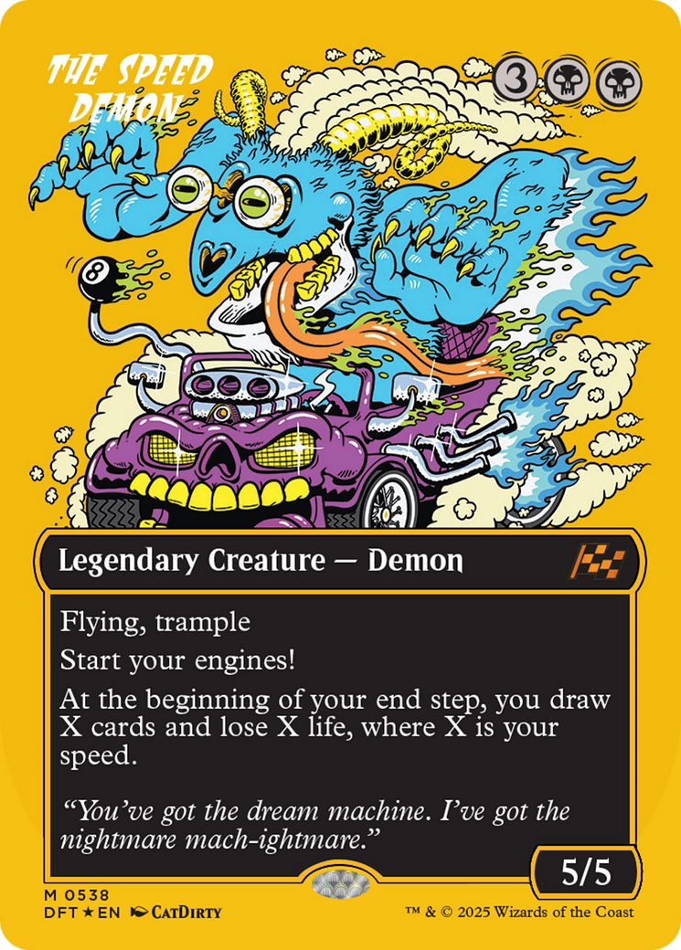 The Speed Demon (Borderless) (First-Place Foil) [Aetherdrift] | Good Games Morley